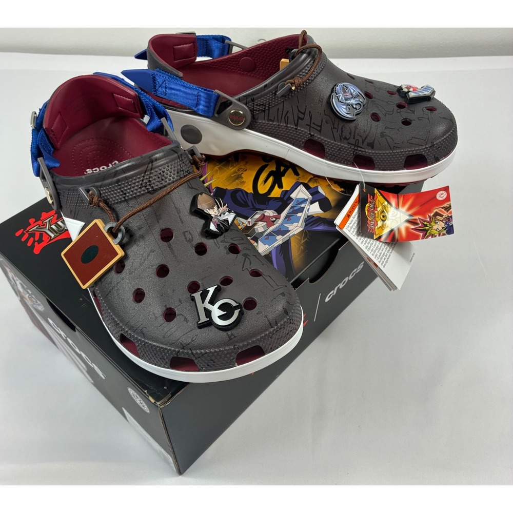 Crocs Yu-Gi-Oh! Seto Kaiba Classic Clog Men 11 Grey Blue NWT Limited Edition